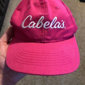 Cabelas Bass Pro Shops Pink Baseball Cap Hat One Size Fits Most